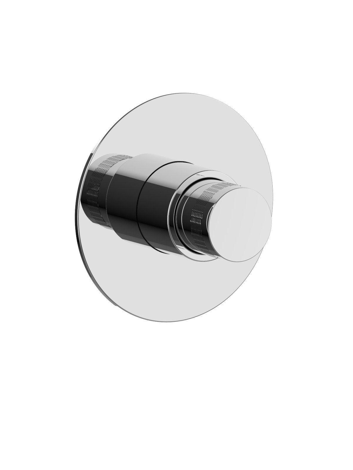 External visible components for push button stop valve with flow