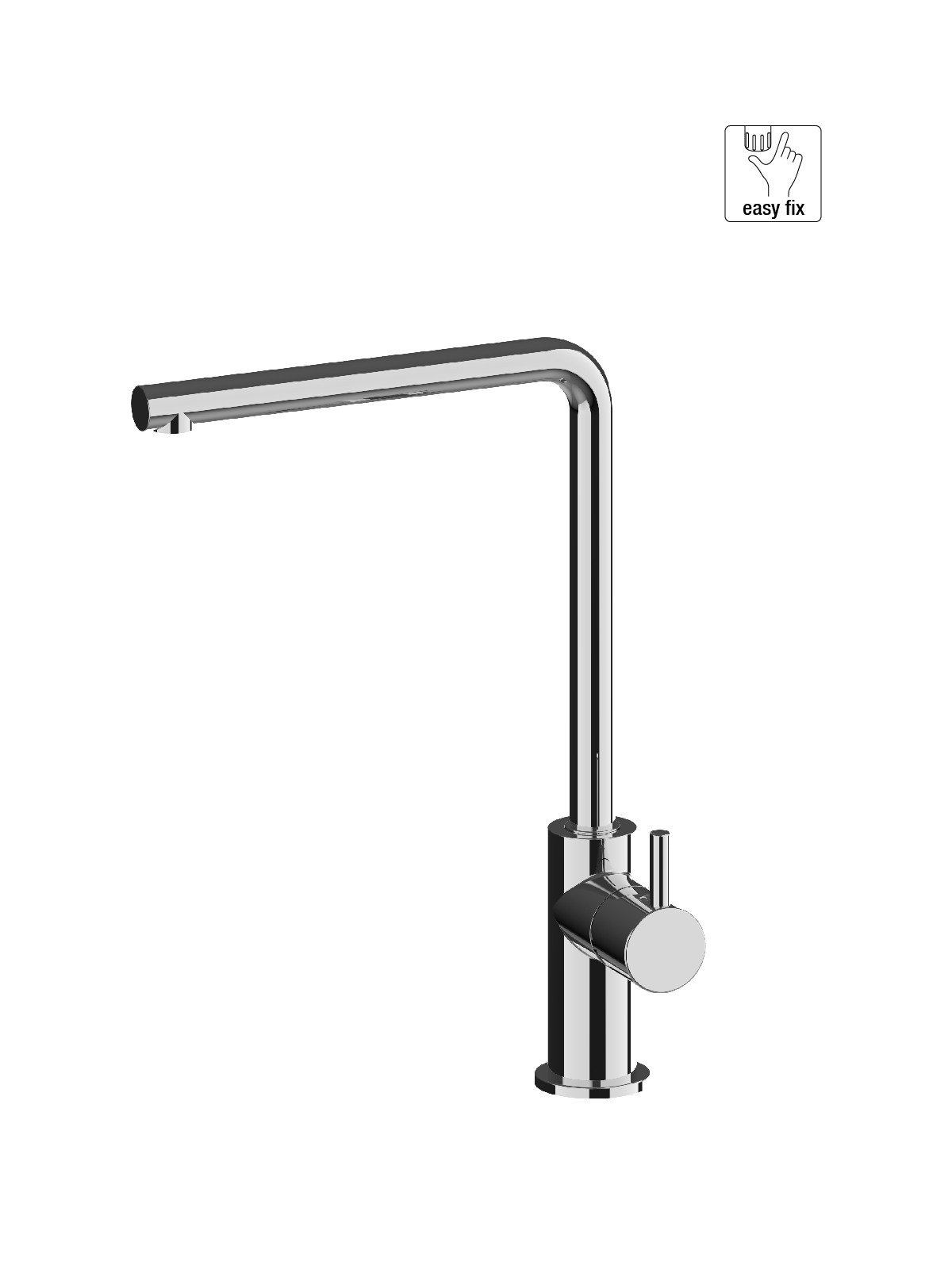 Single-lever sink mixer, swivel spout