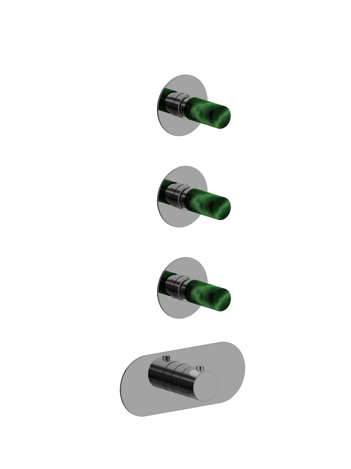 External components 3-way thermostatic built-in shower manifold