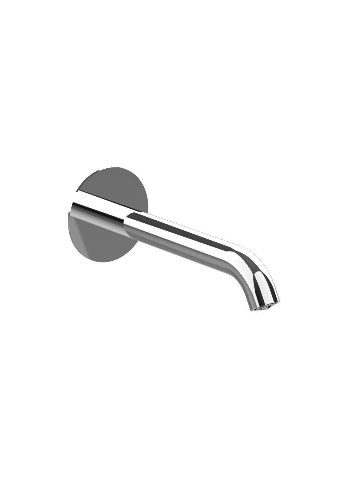 Wall-mounted spout for bath and washbasin mixer