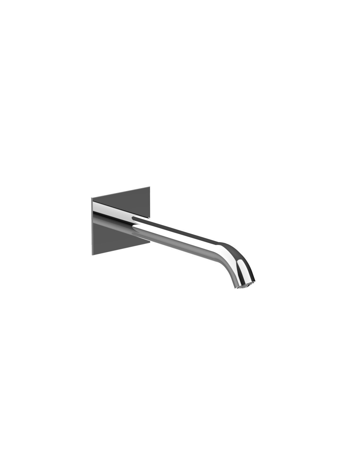 Wall-mounted spout for bath and washbasin mixer