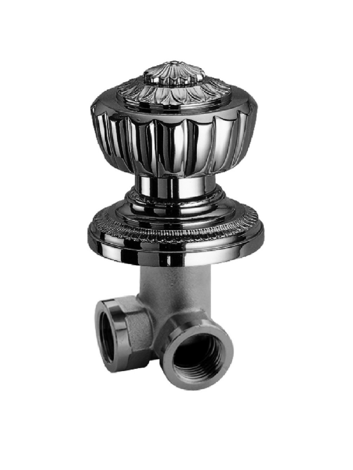 Angular valve with interchangeable seat