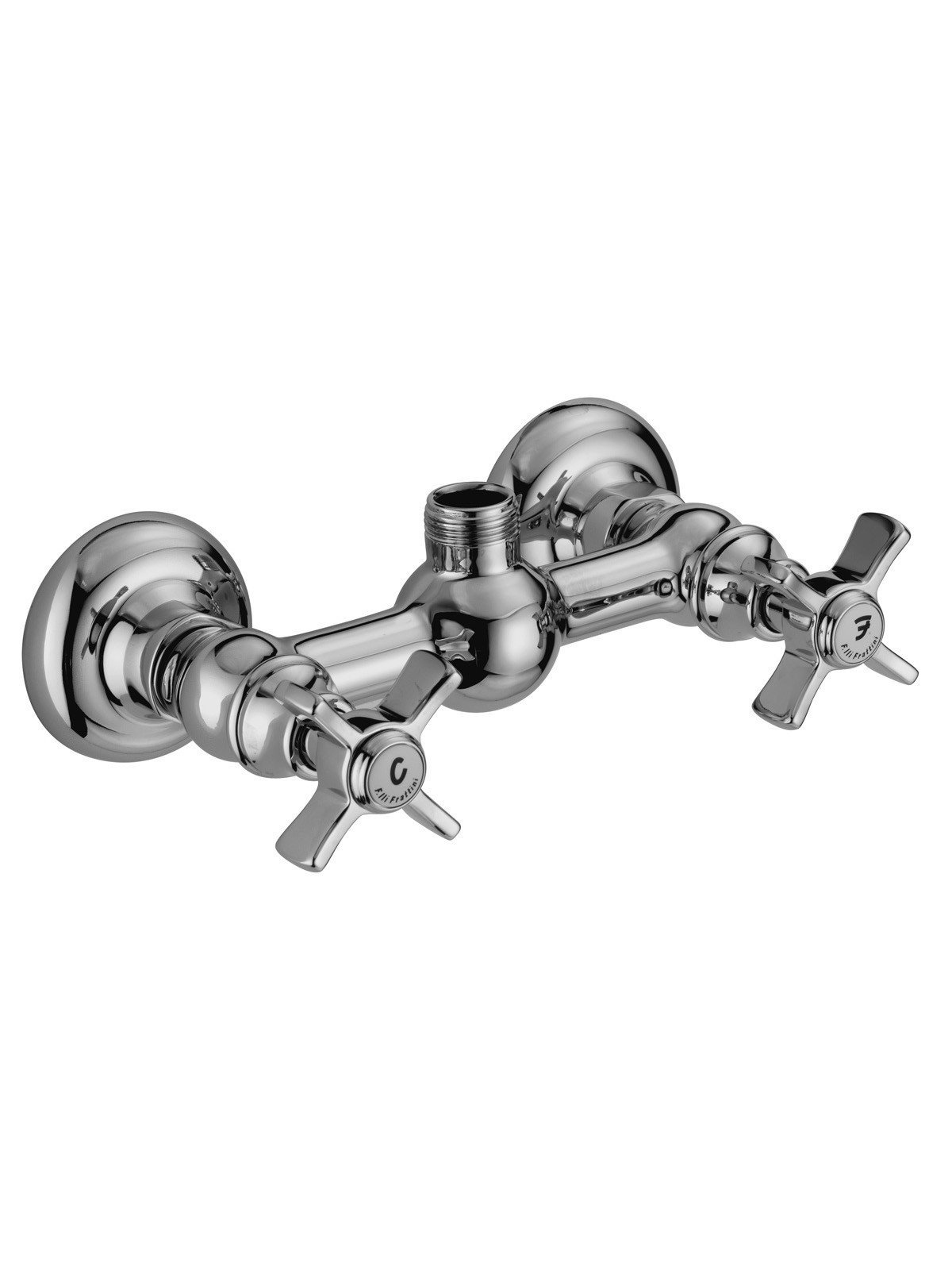 External single-lever shower mixer