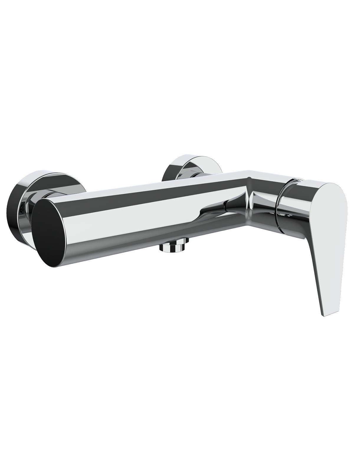 External single-lever shower mixer with upper connection