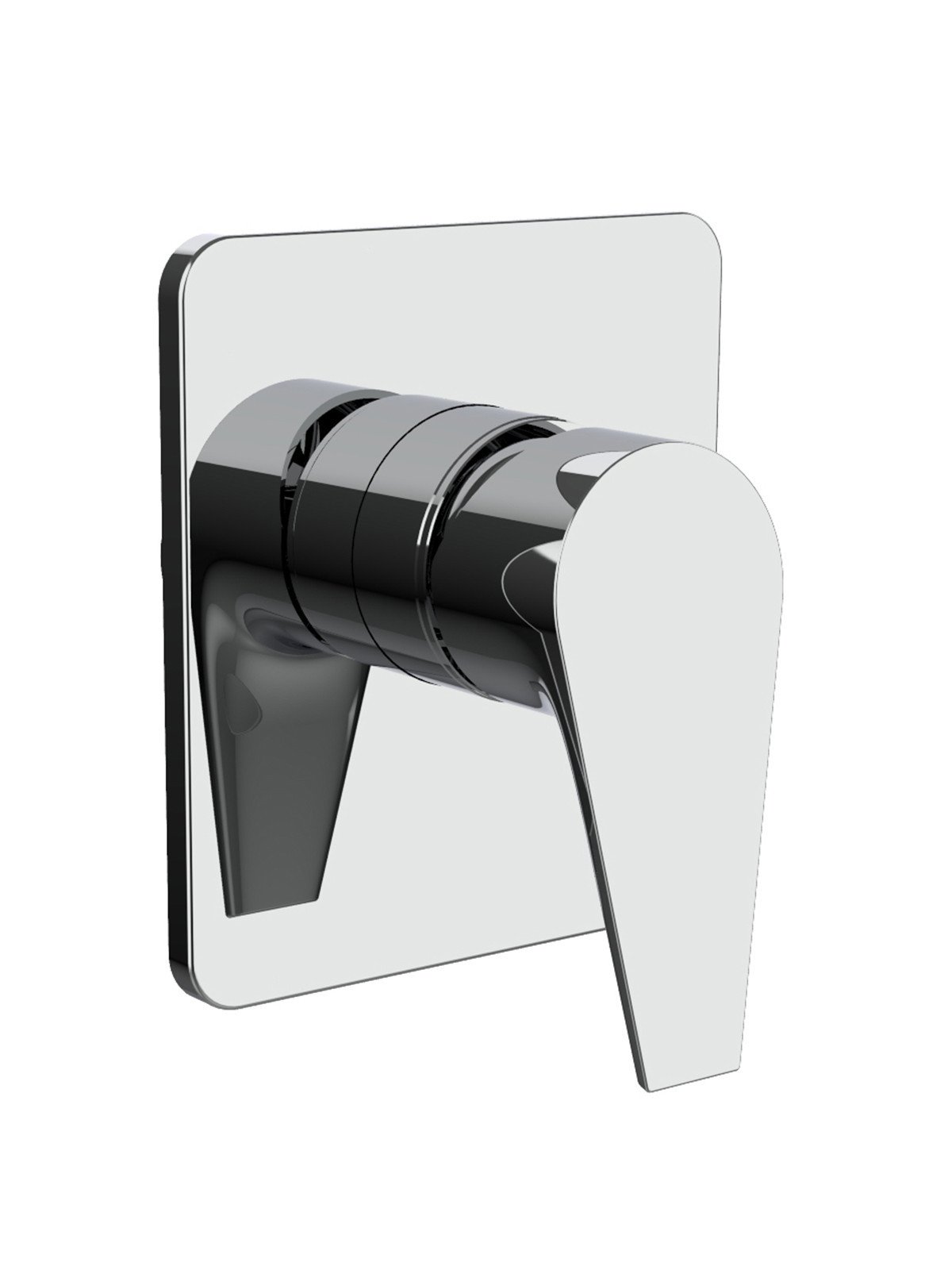 Complete built-in single-lever shower mixer