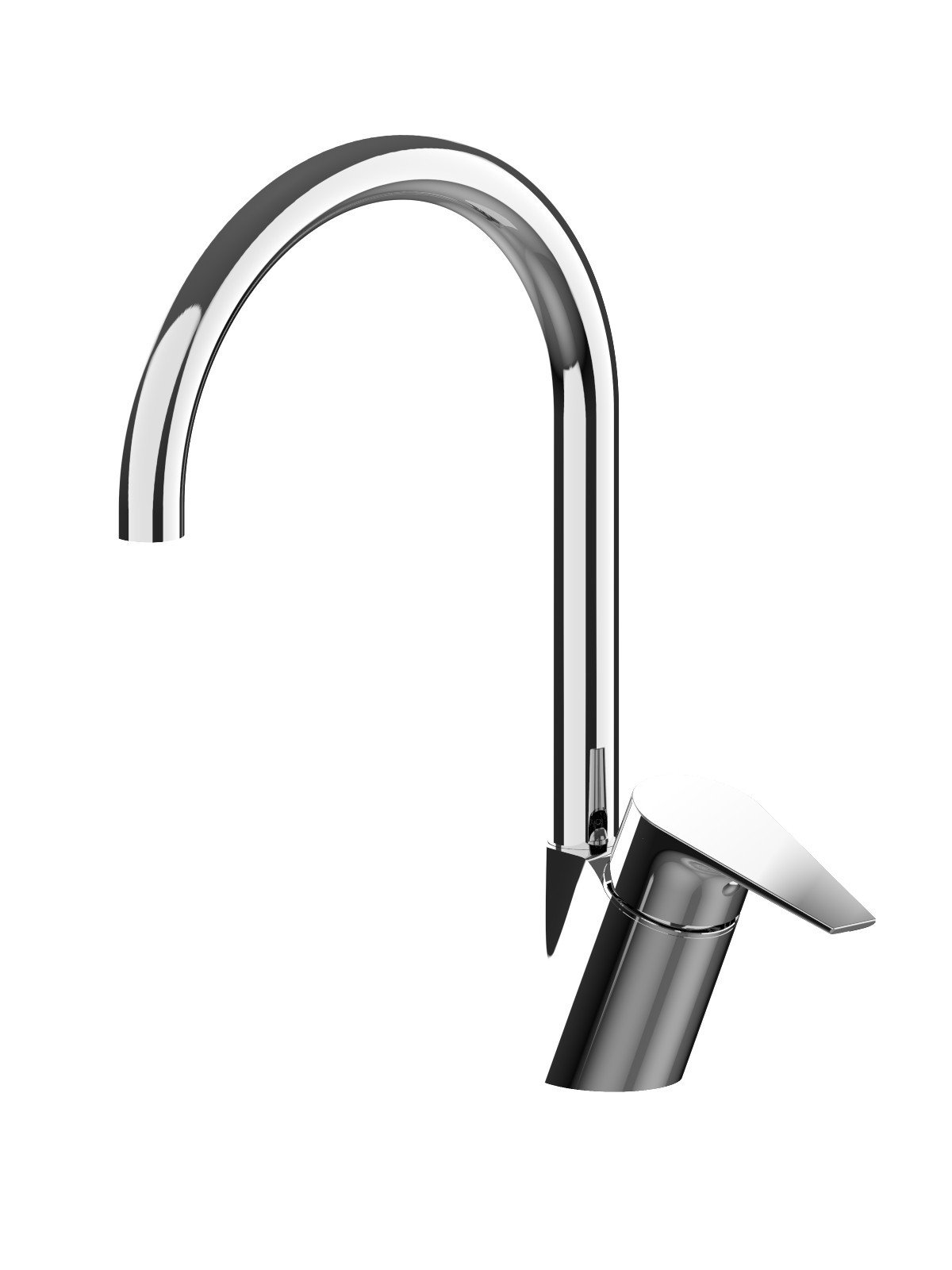 Single-lever sink mixer, swivel spout