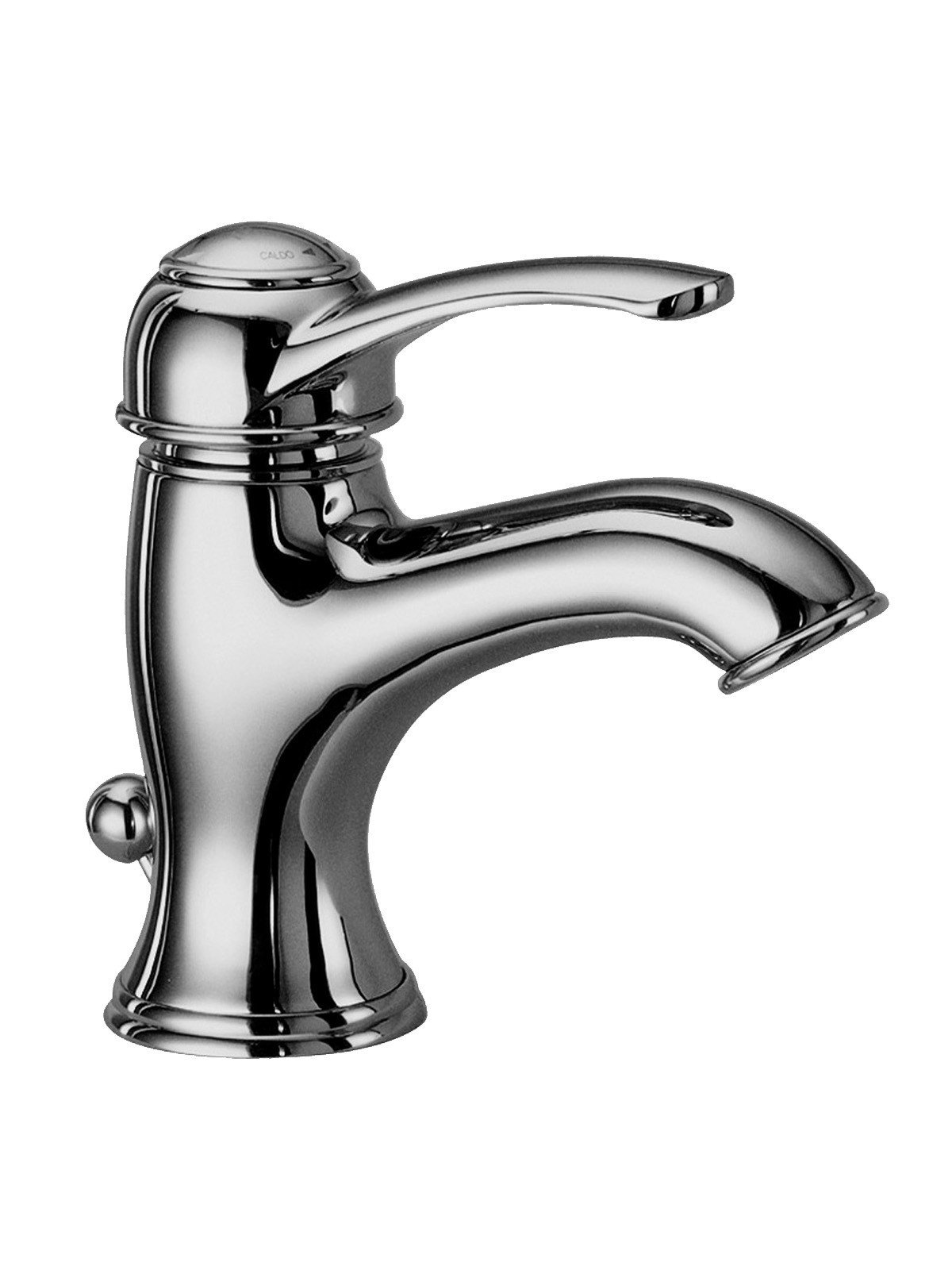 Single-lever washbasin mixer with pop-up waste