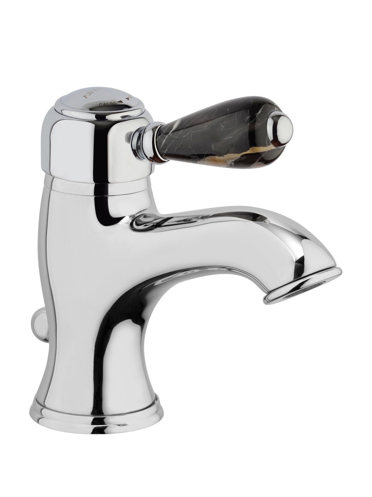 Single-lever washbasin mixer with 1-1/4pop-up waste