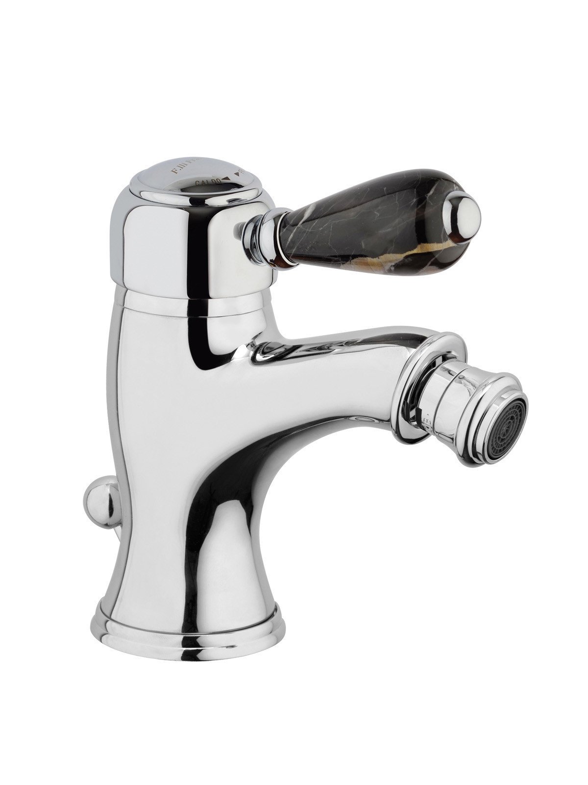 Single-lever bidet mixer with 1-1/4pop-up waste