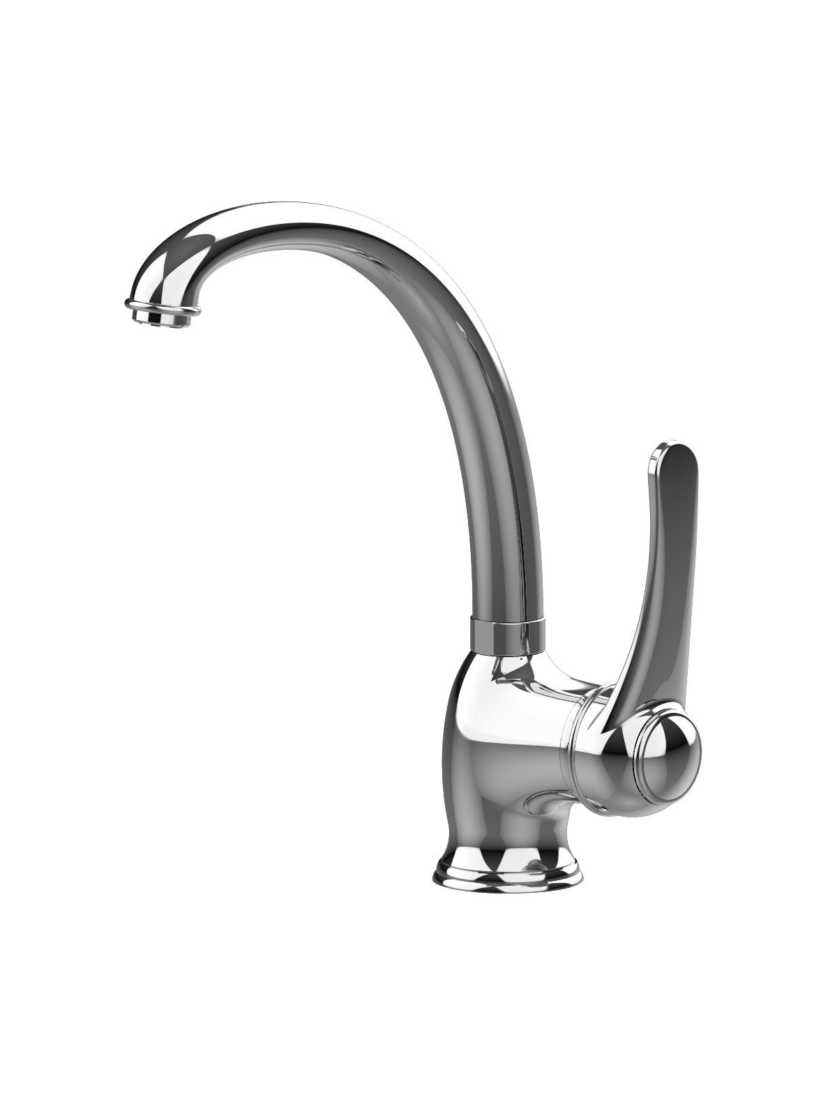 Single-lever sink mixer, swivel spout