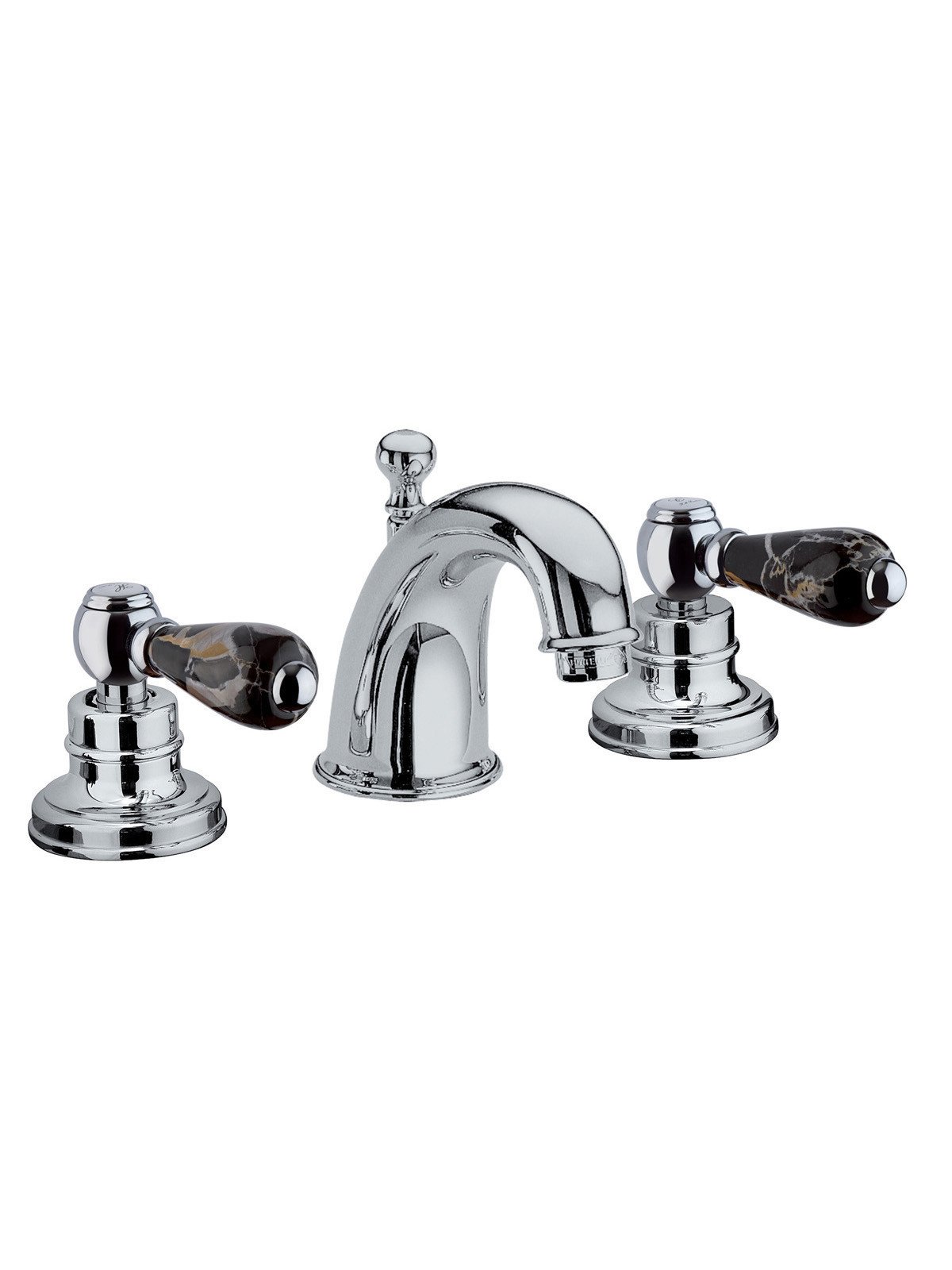 3-hole washbasin mixer with 1-1/4pop-up waste, longer uprights