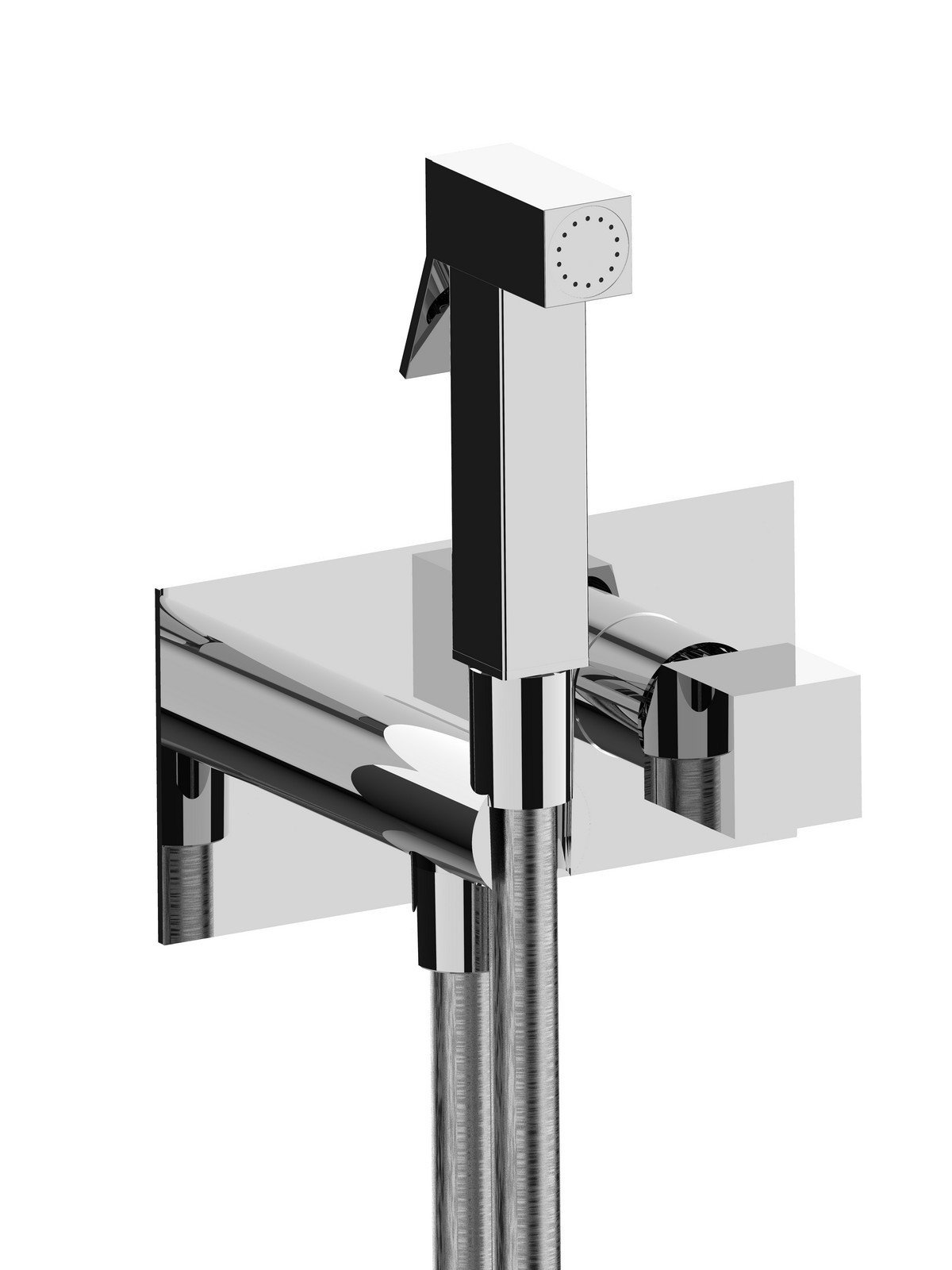 External part single lever double click water spray handshower m