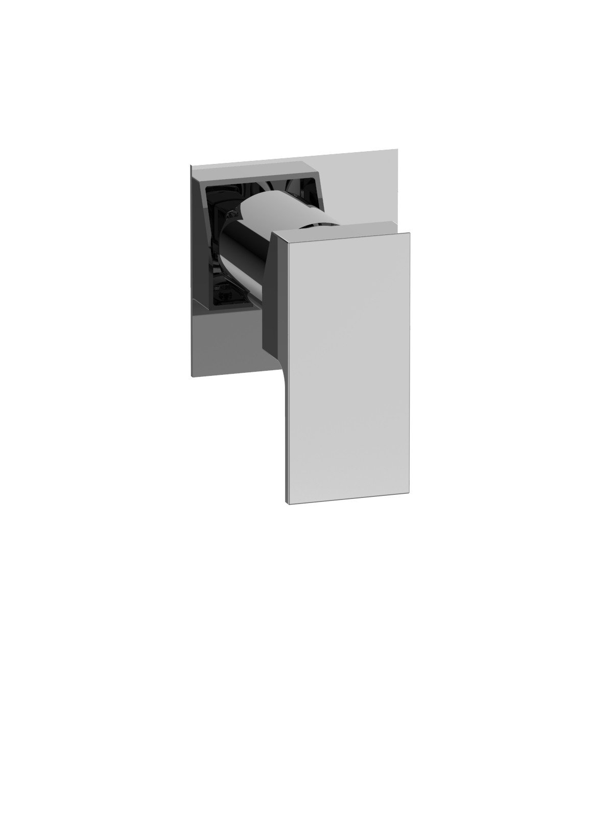 External visible components 1-way built-in mixer, brass plate