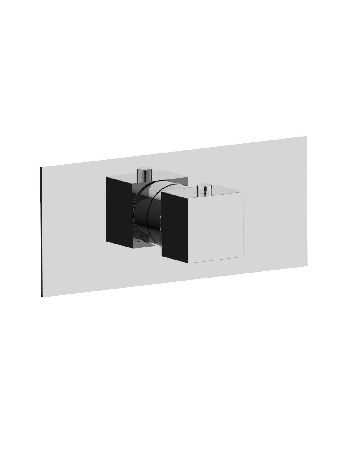 External visible components thermostatic built-in shower mixer