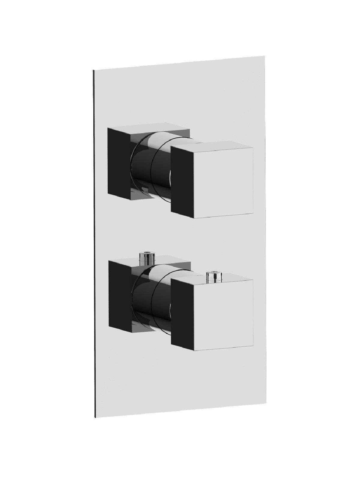 External visible components built-in shower mixer 2 ways