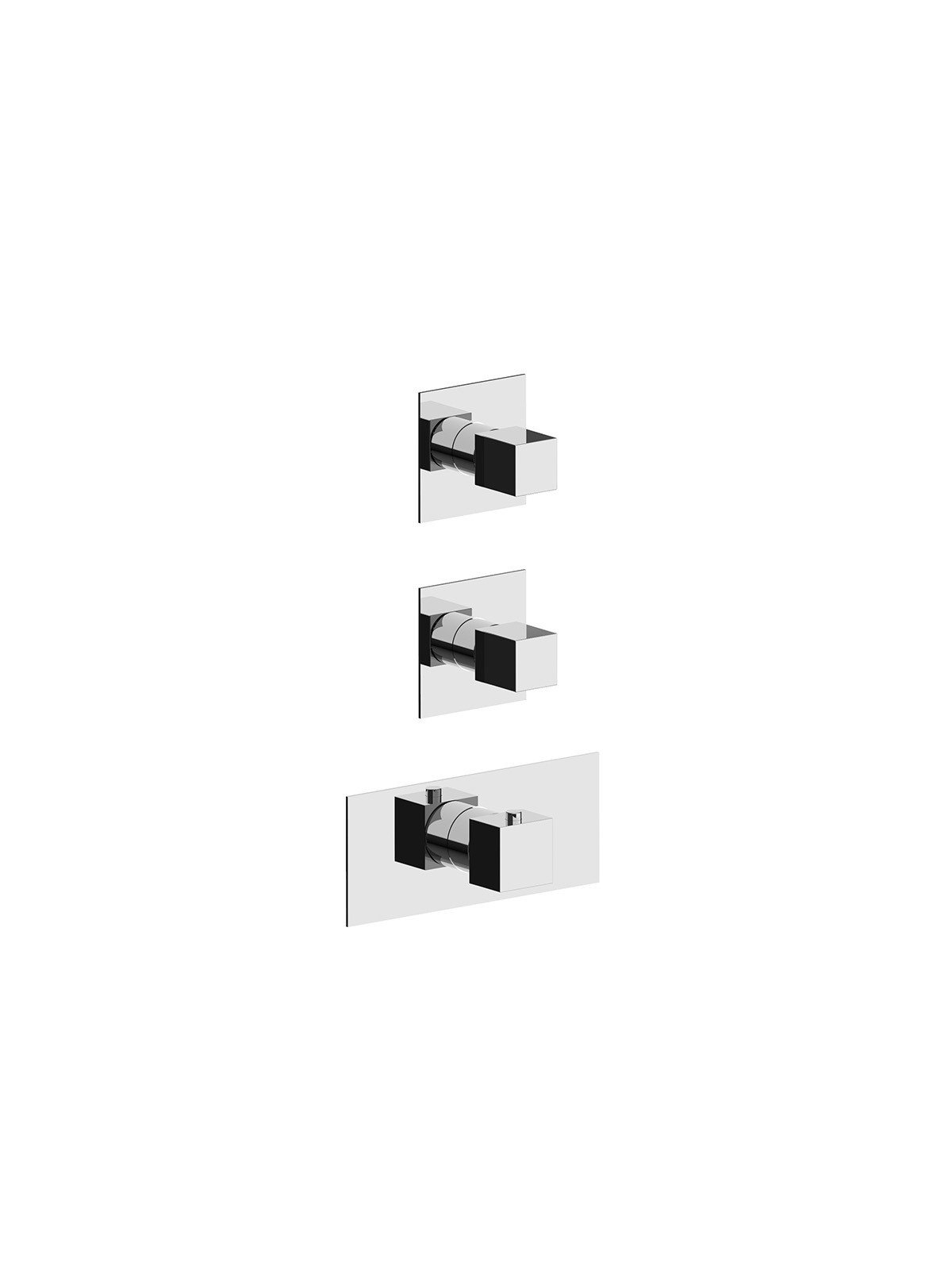 External components 2-way thermostatic built-in shower manifold