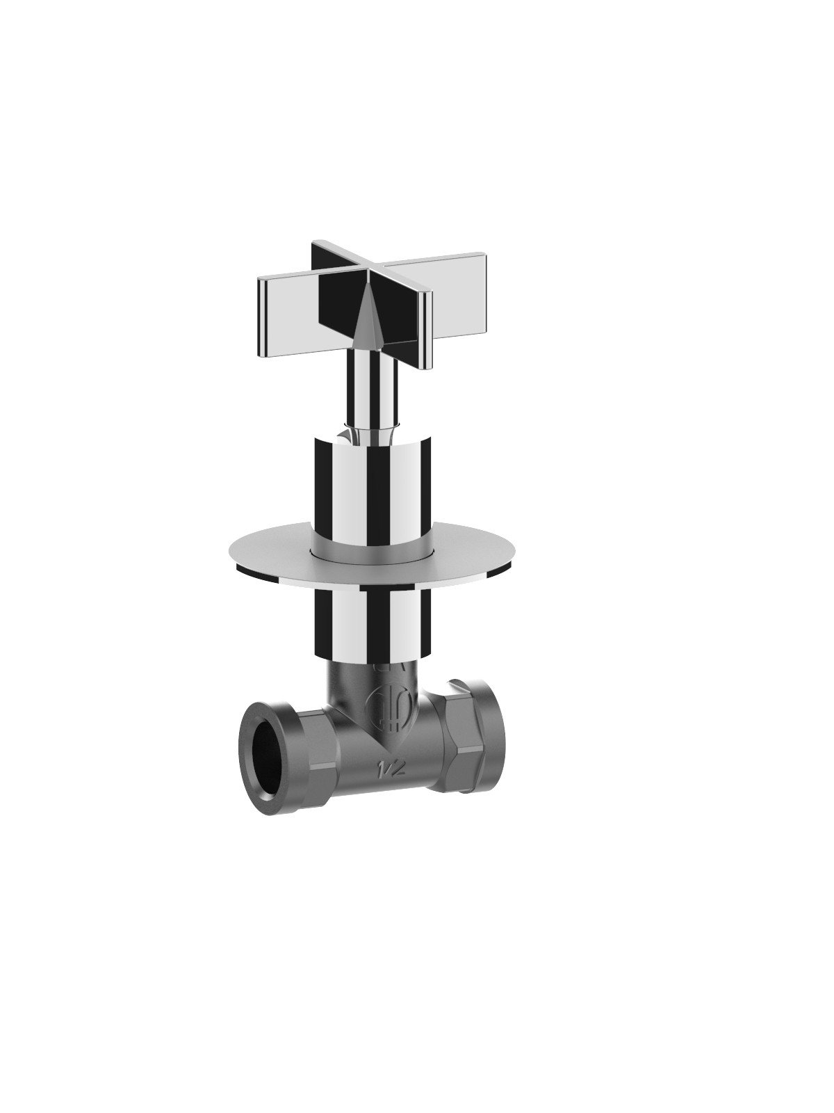 1/2p built-in straight valve, interchangeable seat (2 pcs pack)