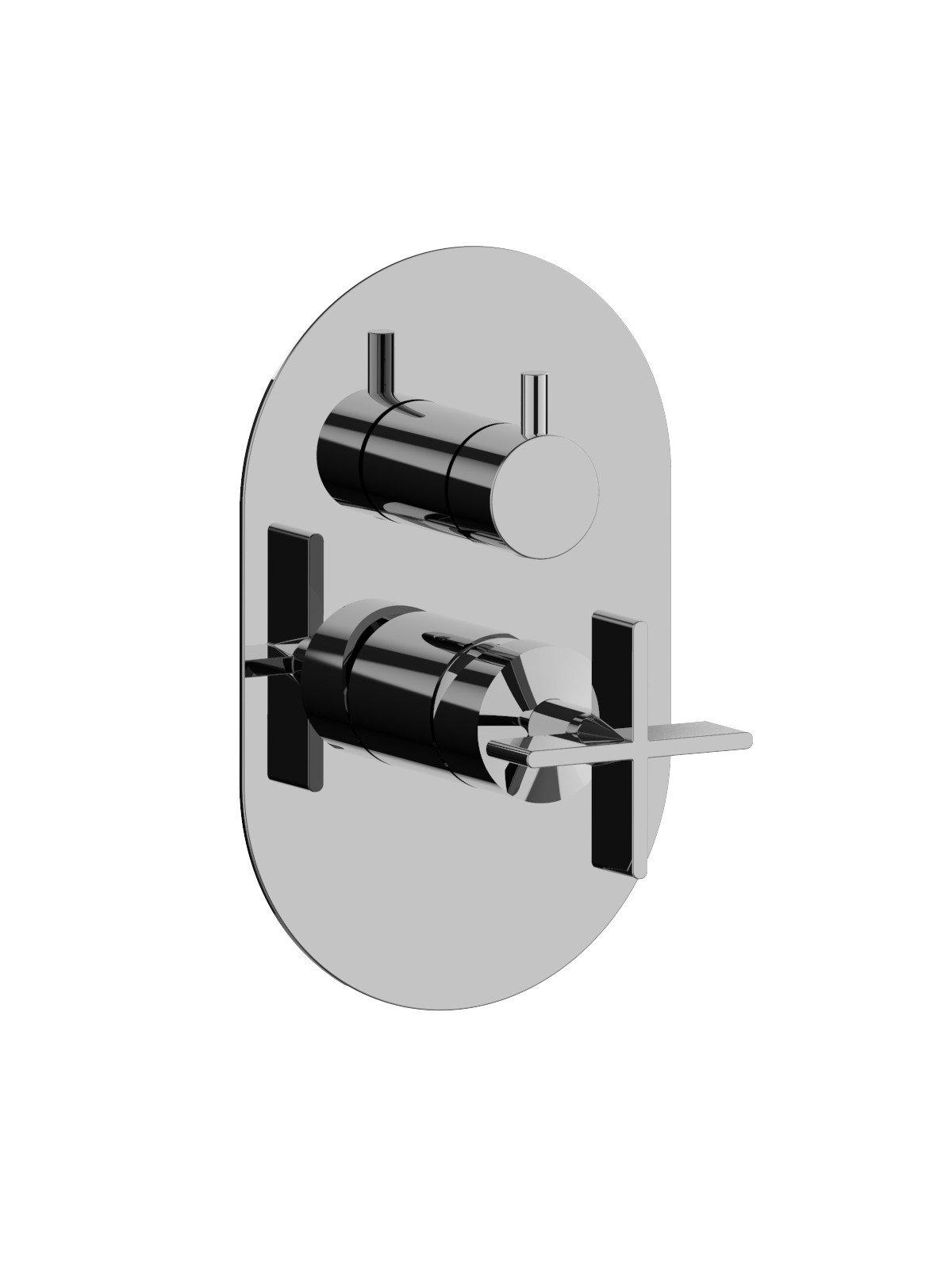 External parts: 2-way built-in mixer with diverter, ceramic