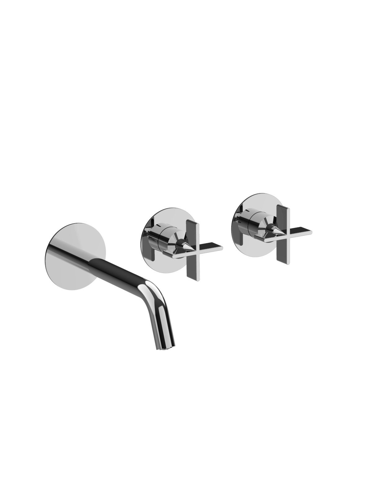 External visible components 2 way built-in mixer with ceramic di