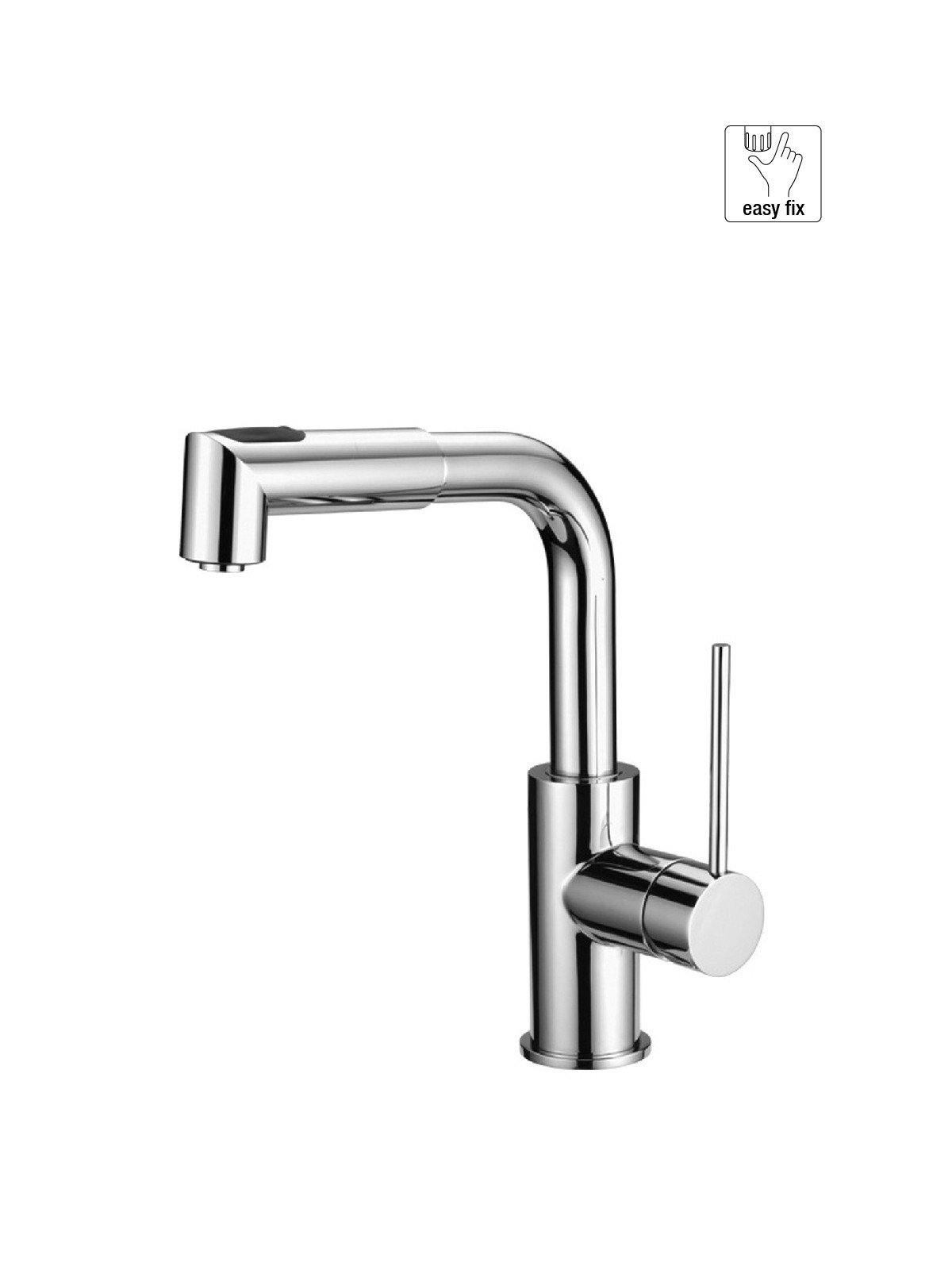 Single-lever sink mixer with