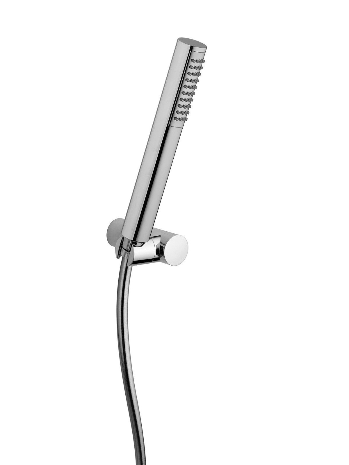 Handshower bracket with cromalux flexible hose, ABS handshower