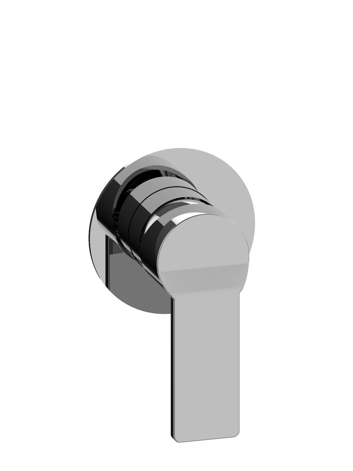 External visible components 1-way built-in mixer, brass plate