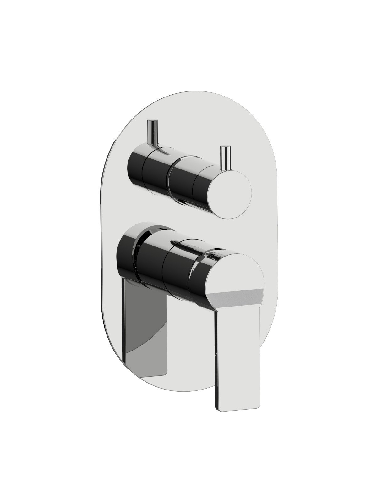 External visible components 2-way built-in mixer