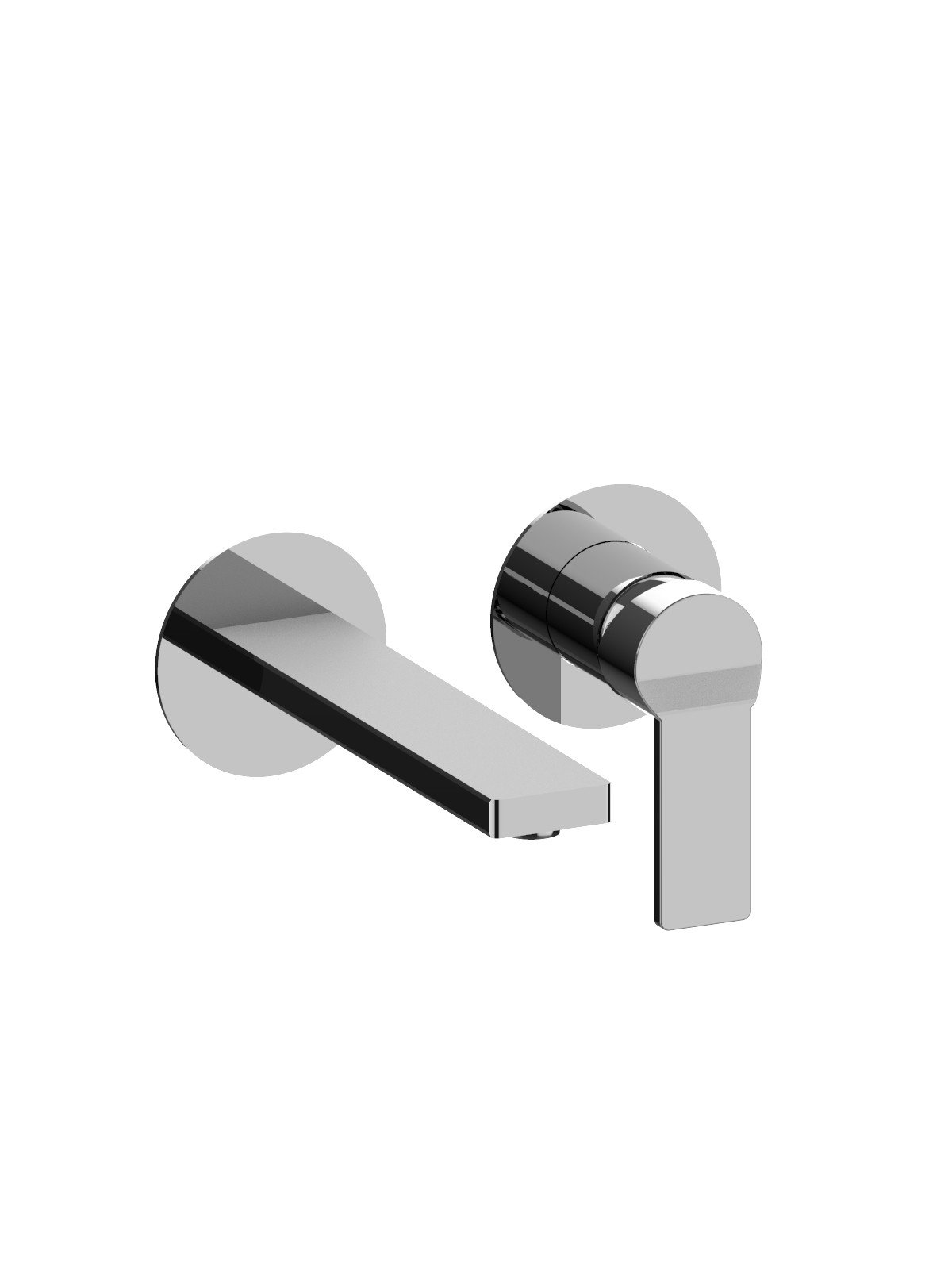 Visible part wall-mounted basin mixer without waste spout 150 mm