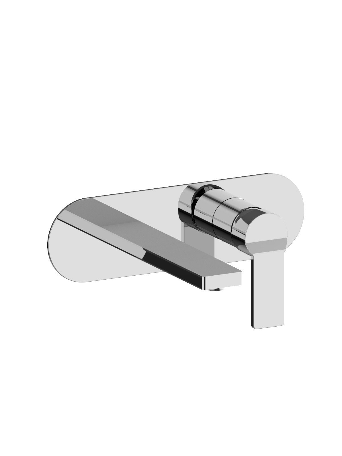 External visible components built-in washbasin mixer