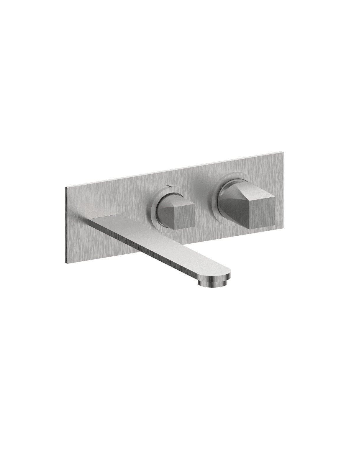External set for built-in bath mixer with 2-way ceramic discs di
