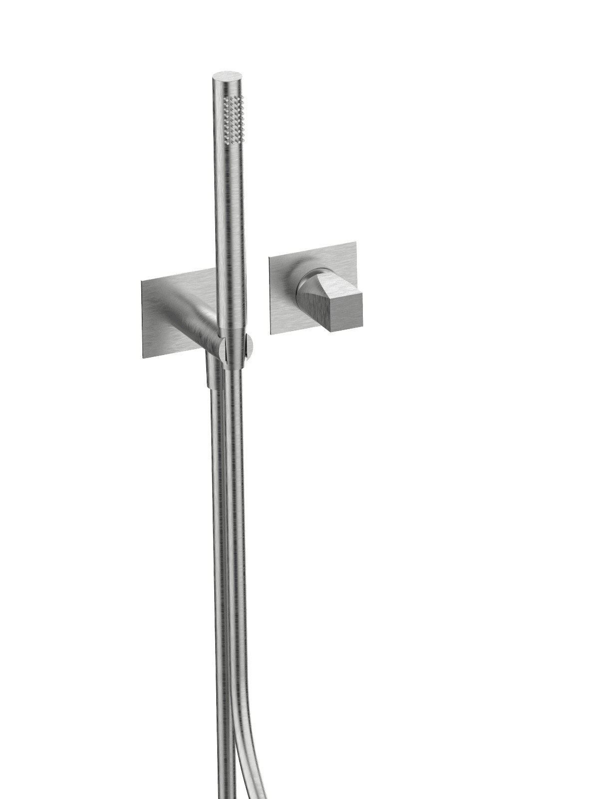 External part single lever mixerwith handshower