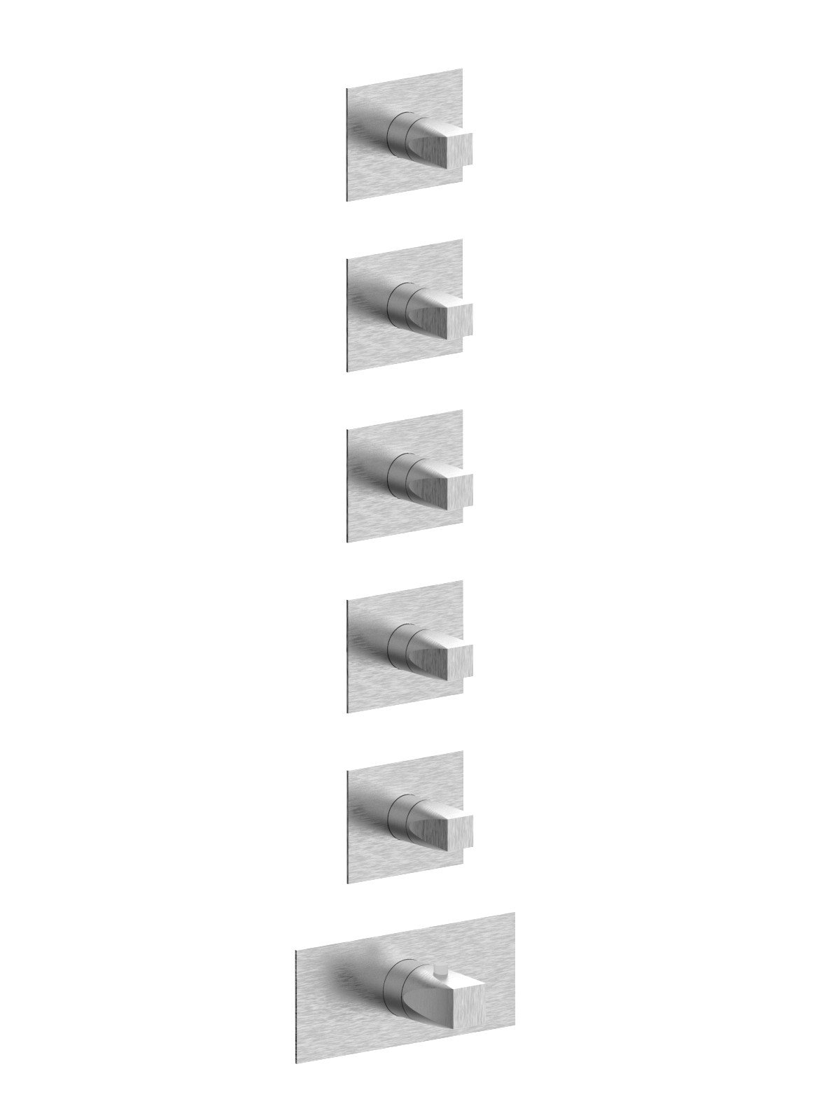 External components 5-way thermostatic built-in shower manifold