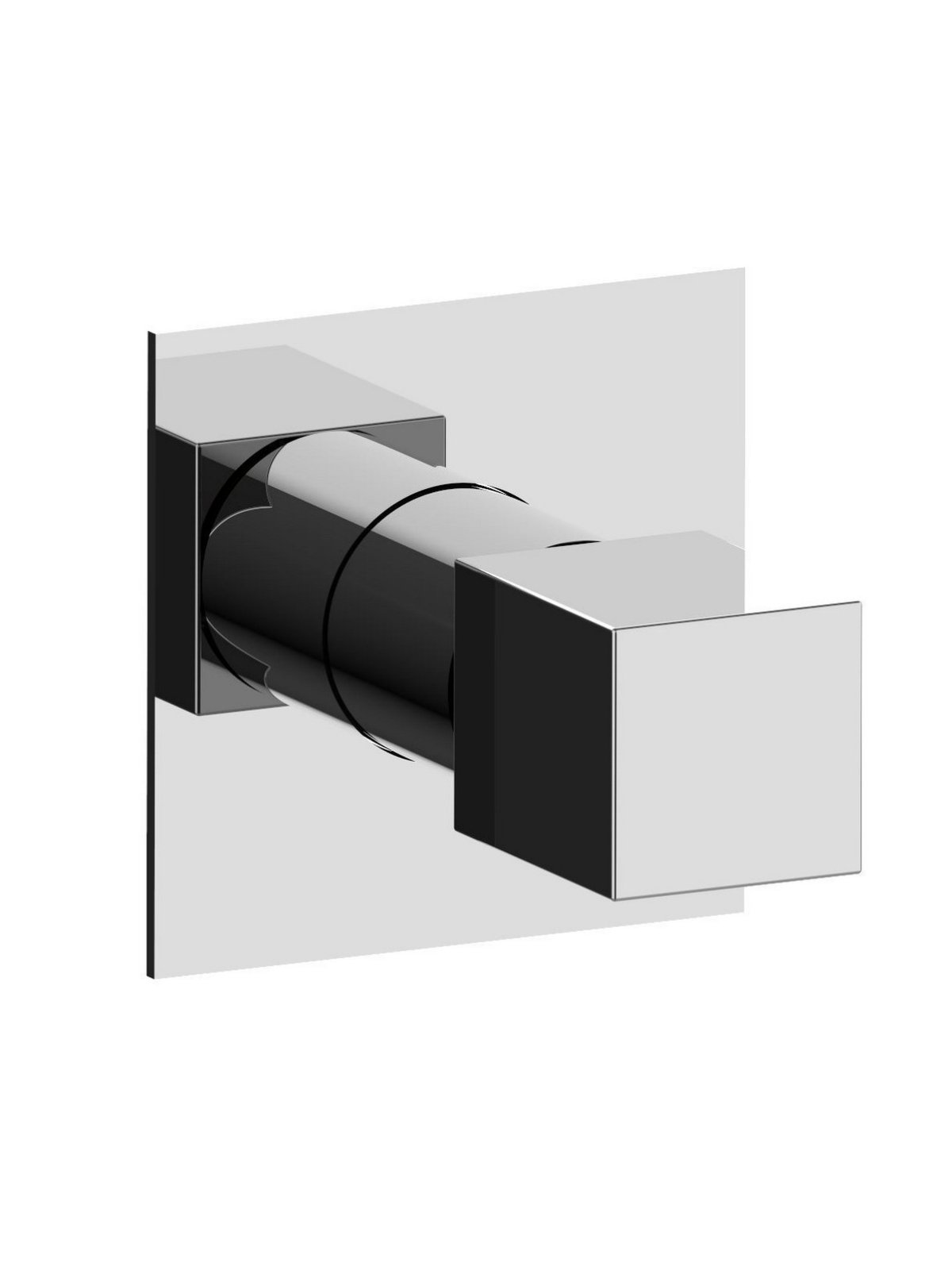 Built-in straight-valve with interchangeable seat
