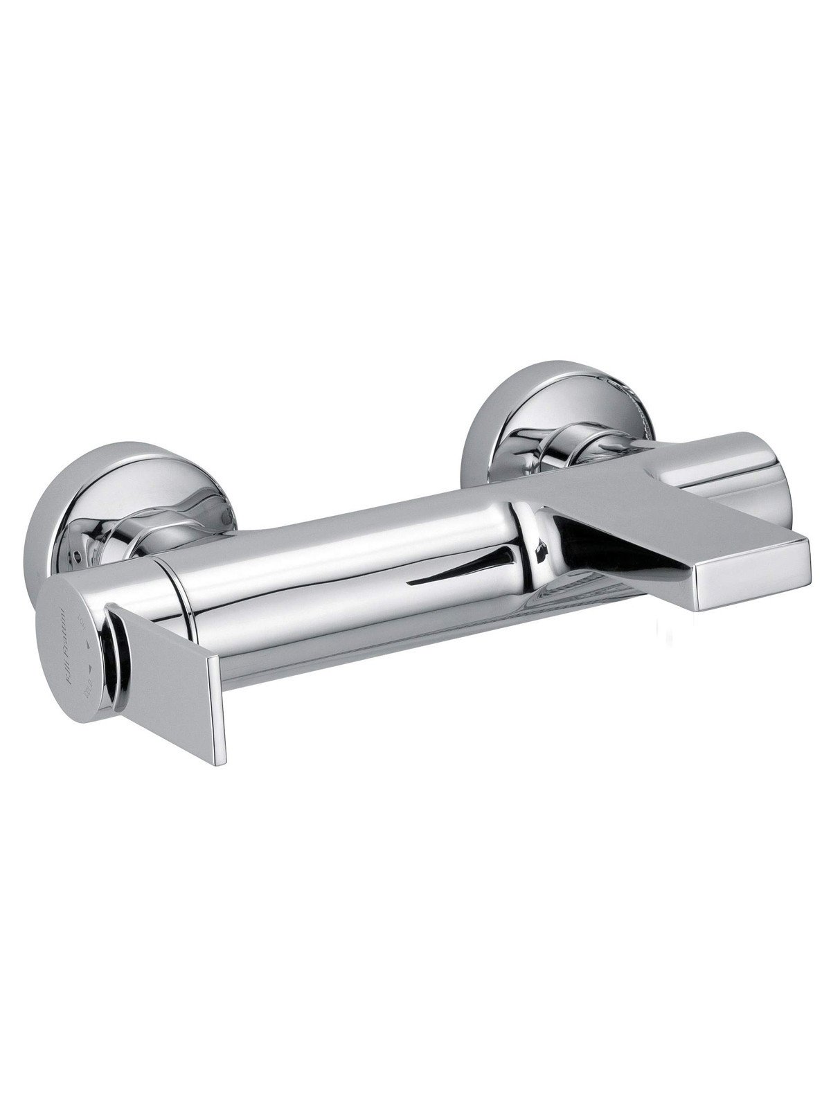 External single-lever bath mixer with duplex shower