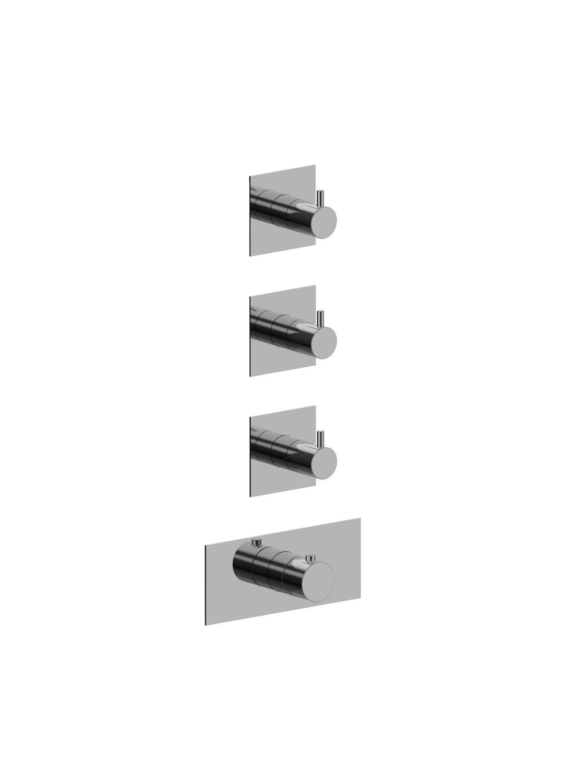 External components 3-way thermostatic built-in shower manifold