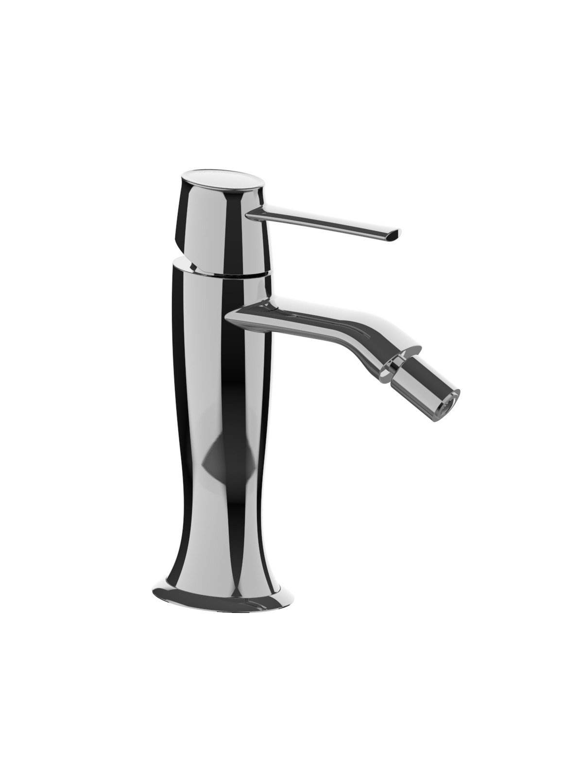 Single-lever bidet mixer without pop-up waste