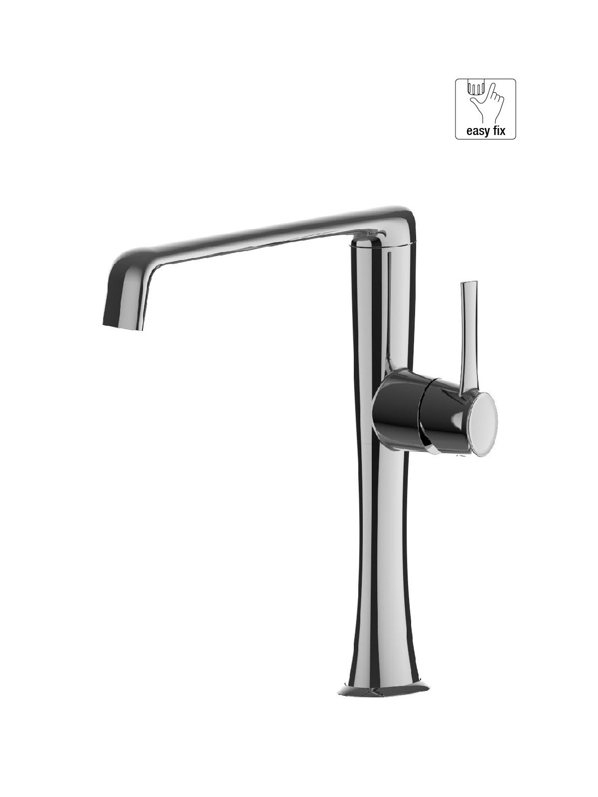 Single-lever sink mixer, swivel spout