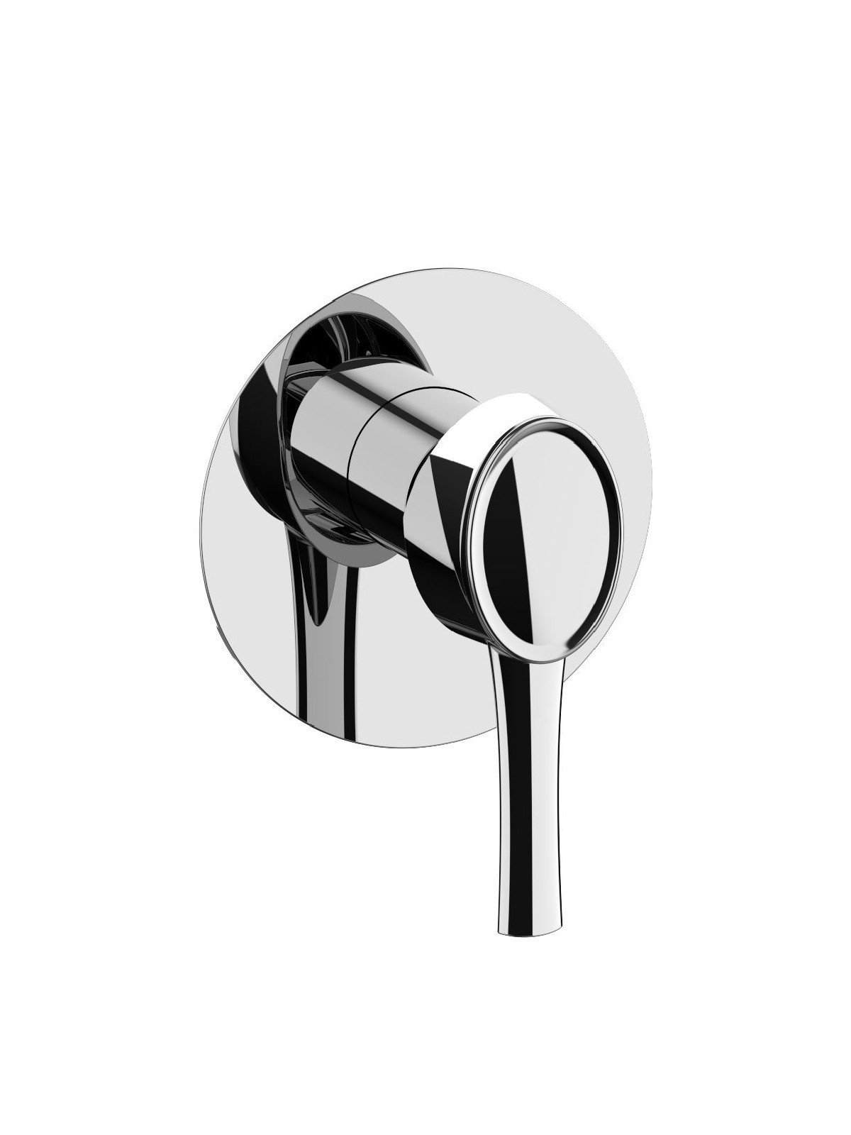 External visible components built-in single-lever shower mixer, 