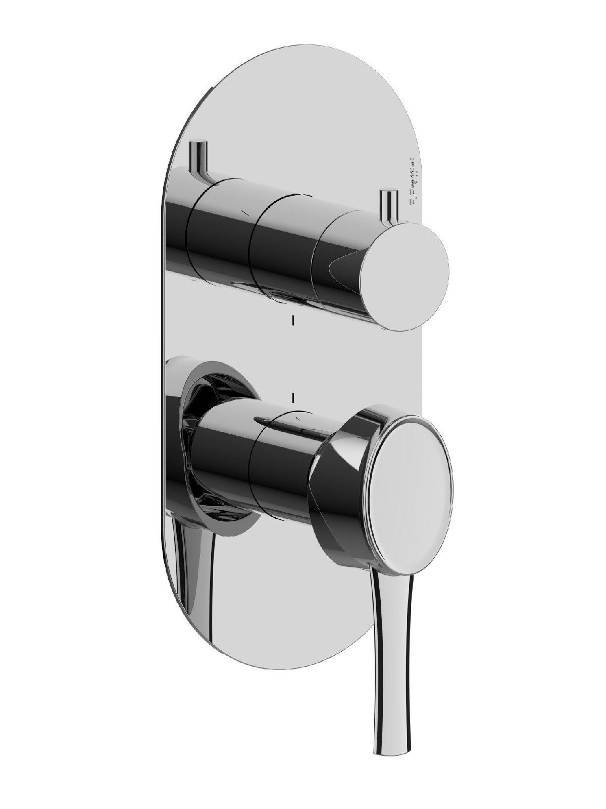 External visible components 2-way built-in mixer