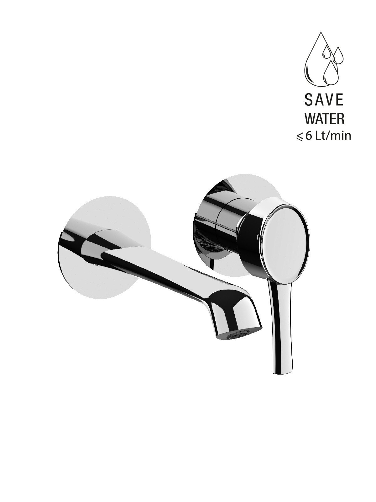 External visible components without pop-up waste