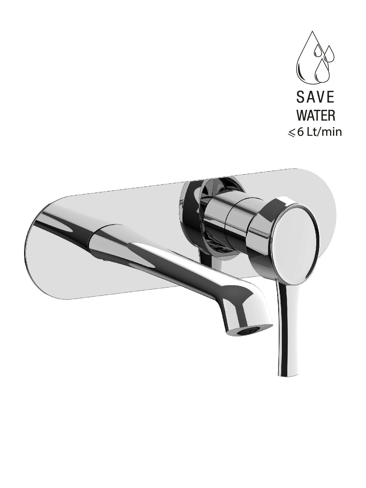 External visible components without pop-up waste