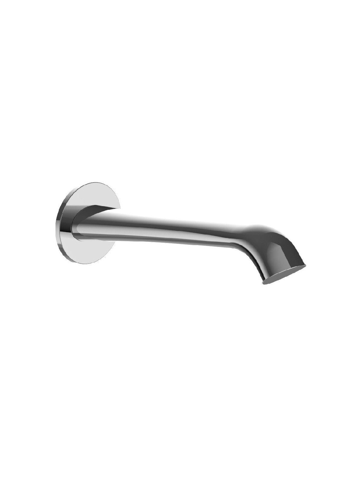 Wall-mounted spout for bath mixer