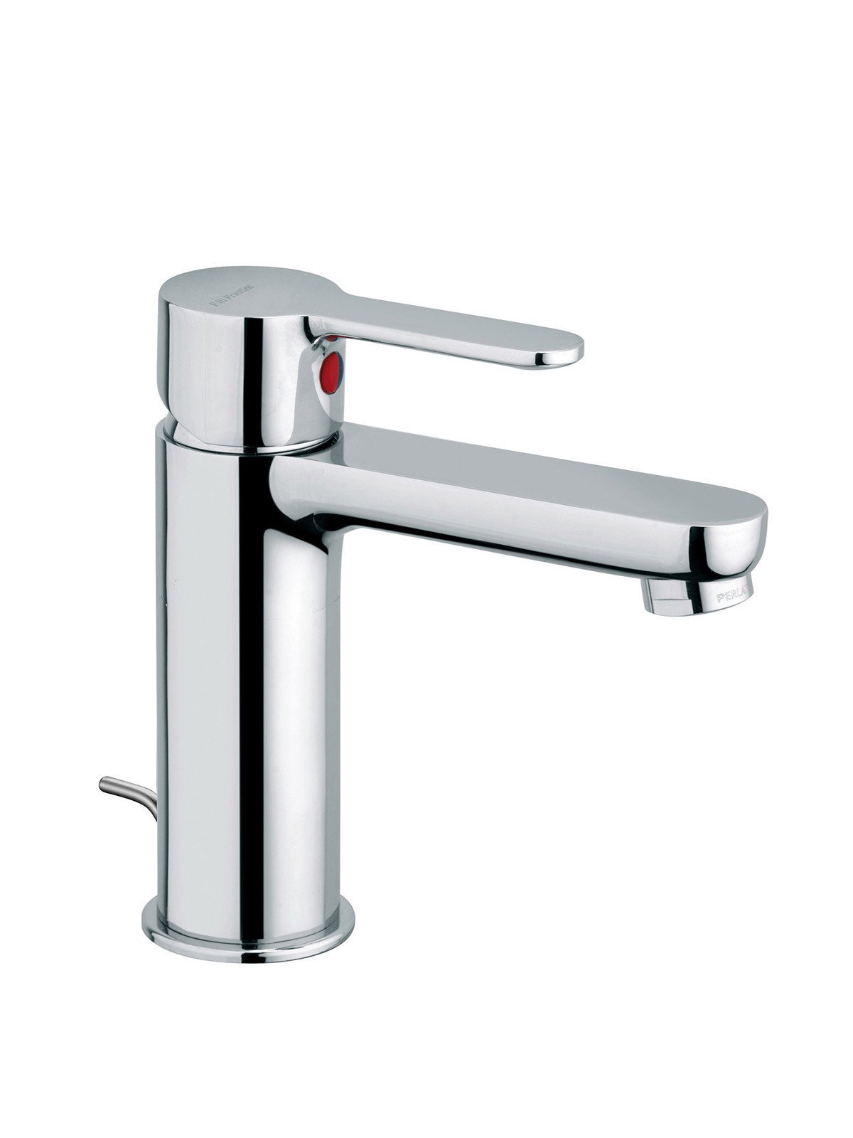 Single-lever washbasin mixer with pop-up waste