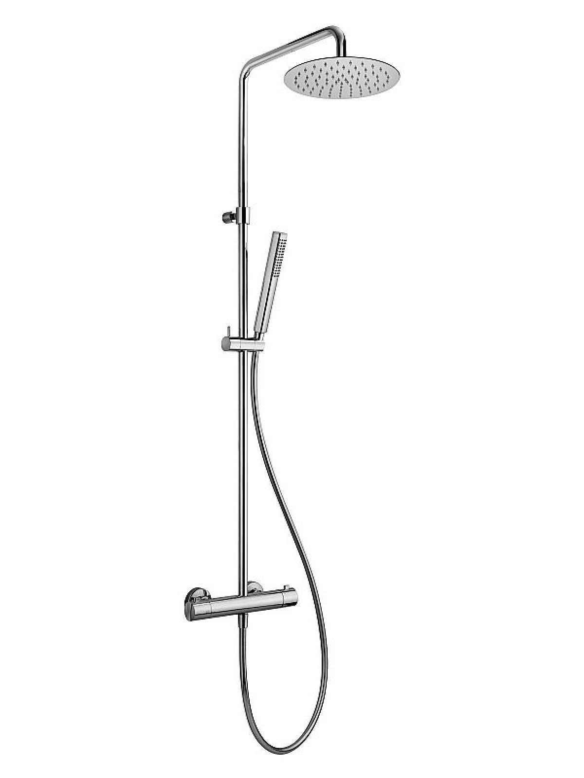 External part of shower mixer, cold water body, diverter, swivel