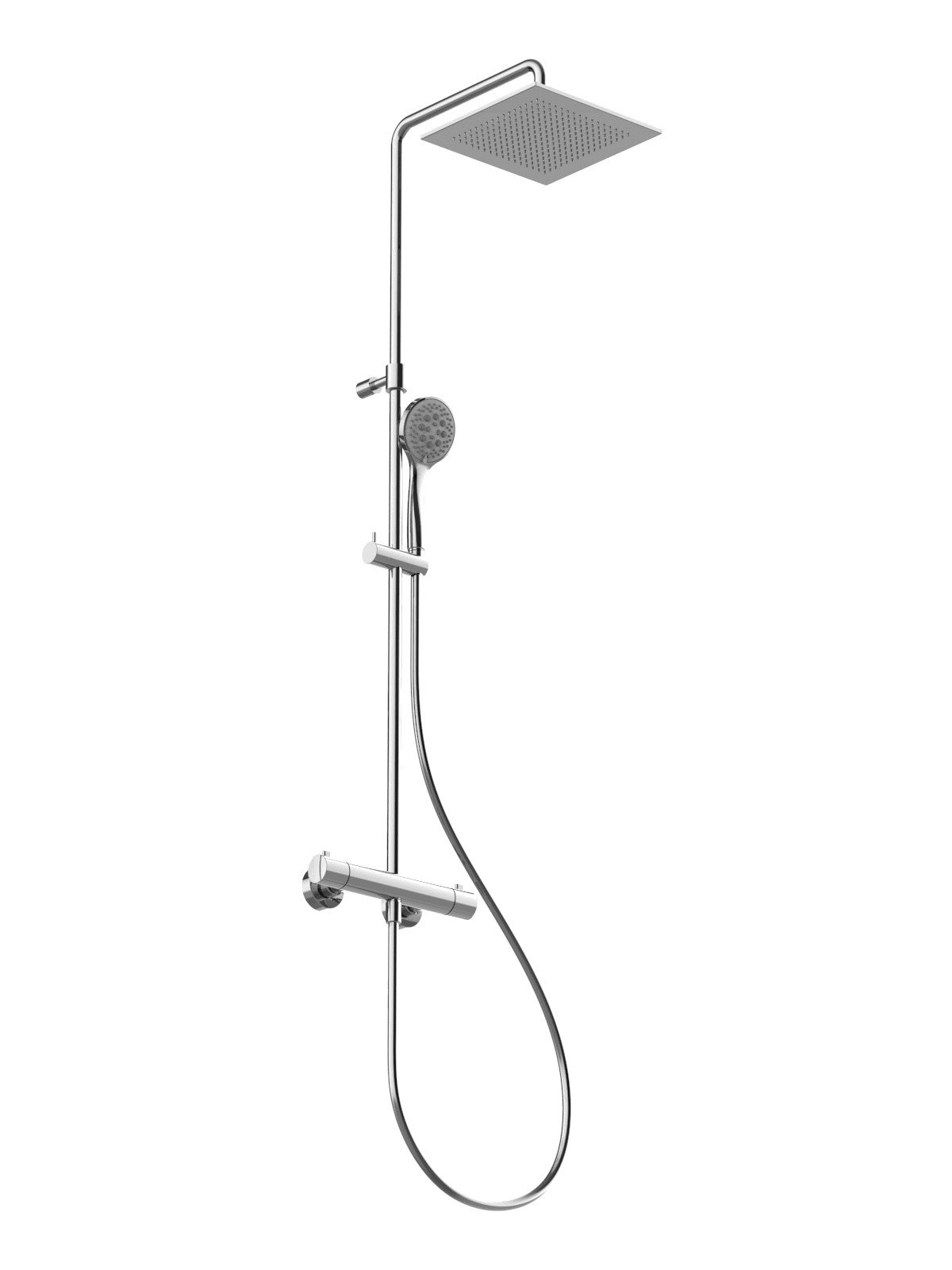 External part of shower mixer, cold water body, diverter