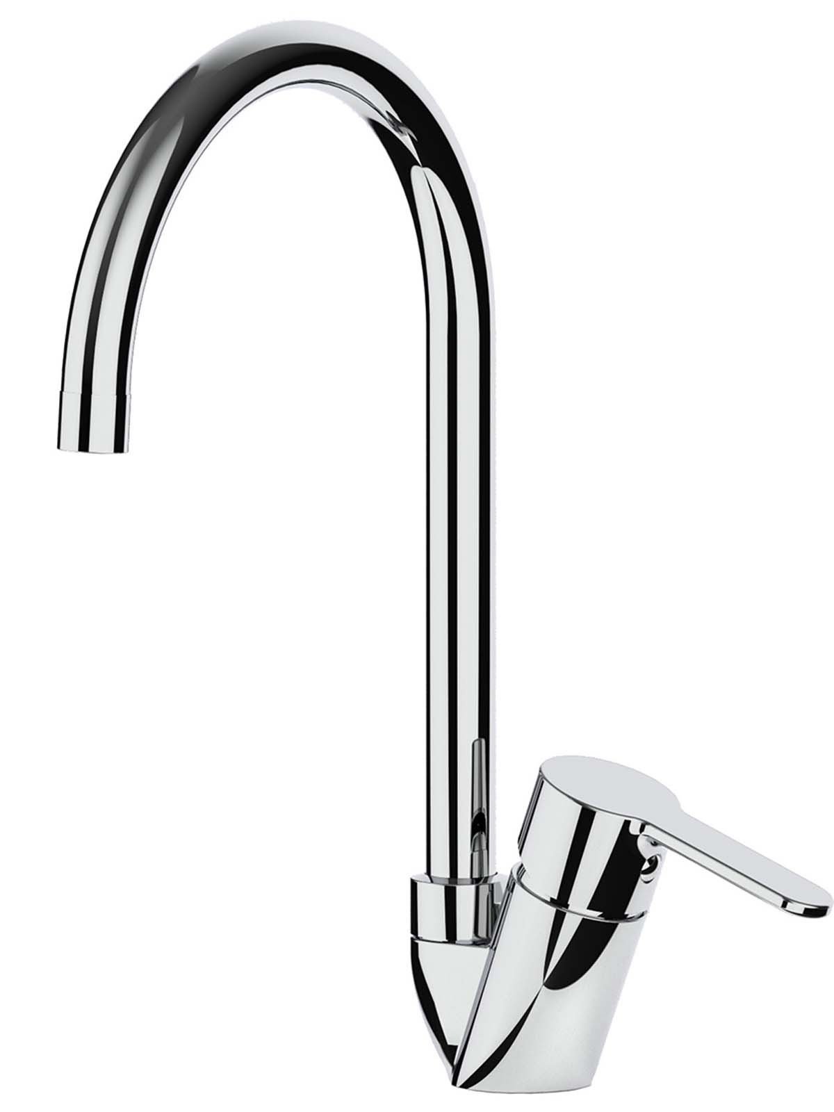 Single-lever sink mixer, swivel spout