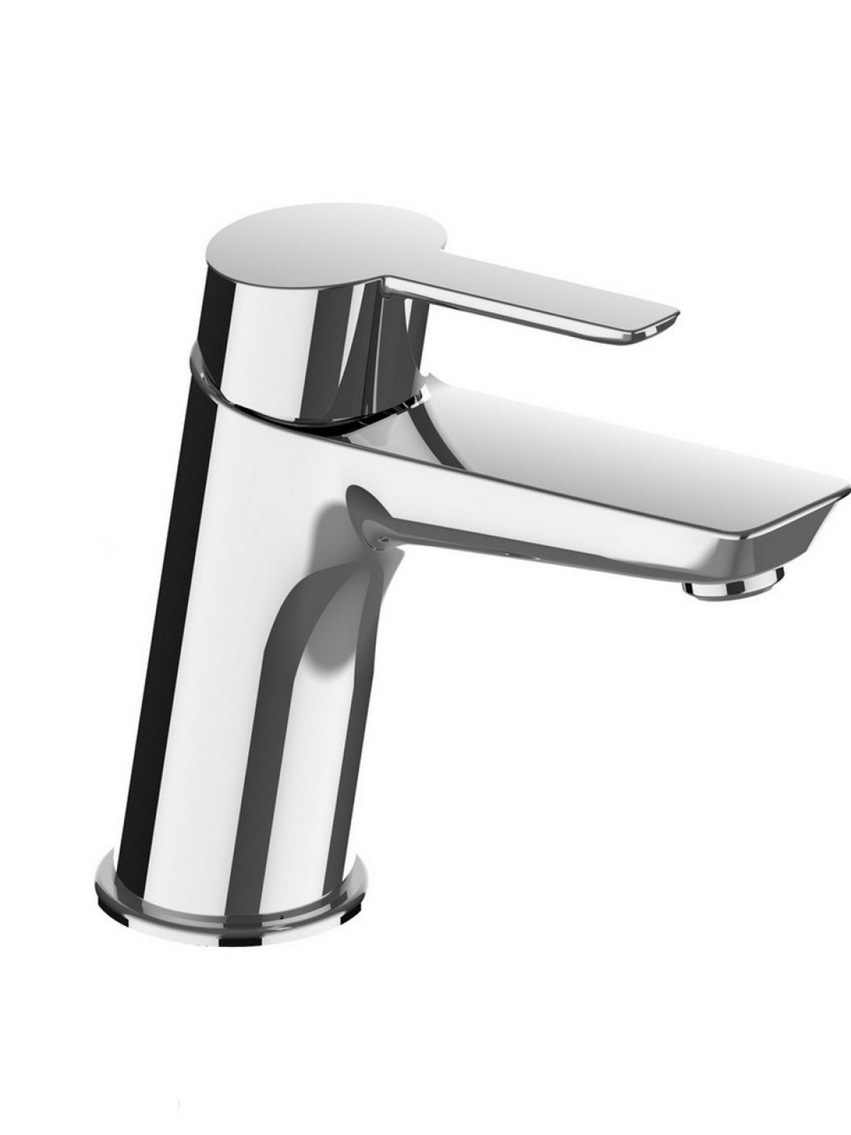 Single-lever washbasin mixer without pop-up waste