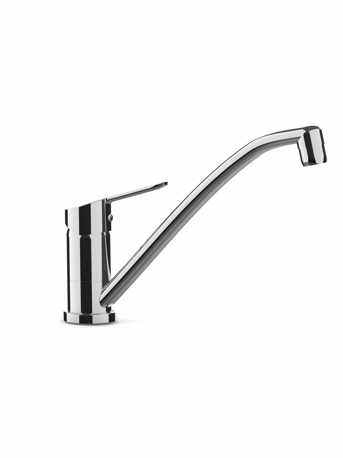 Axial single-lever sink mixer