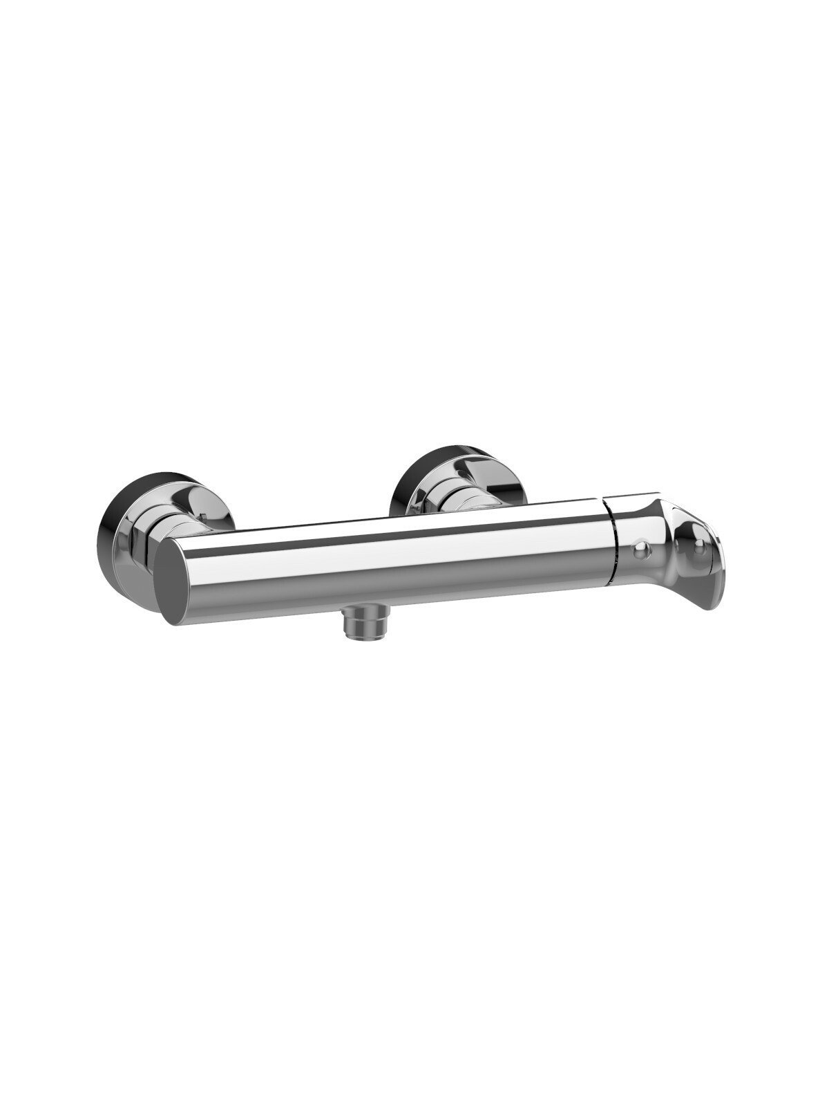 External single-lever shower mixer with upper connection