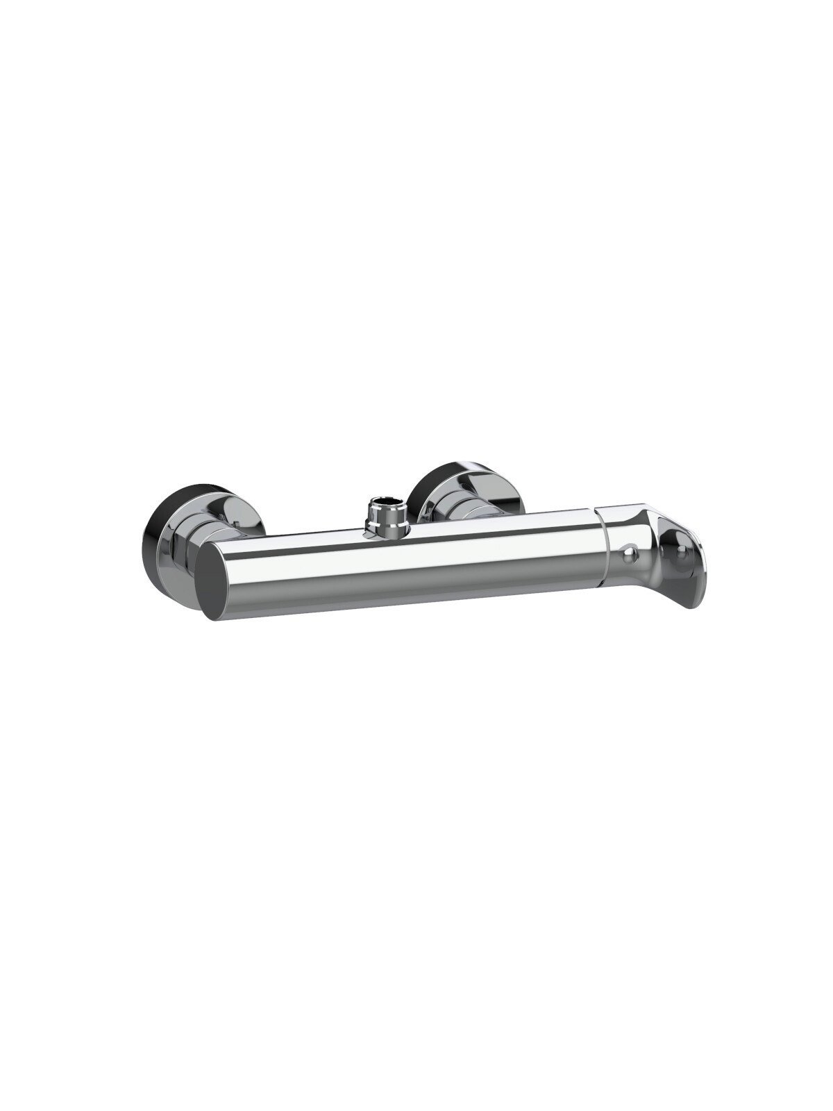 External single-lever shower mixer with upper connection